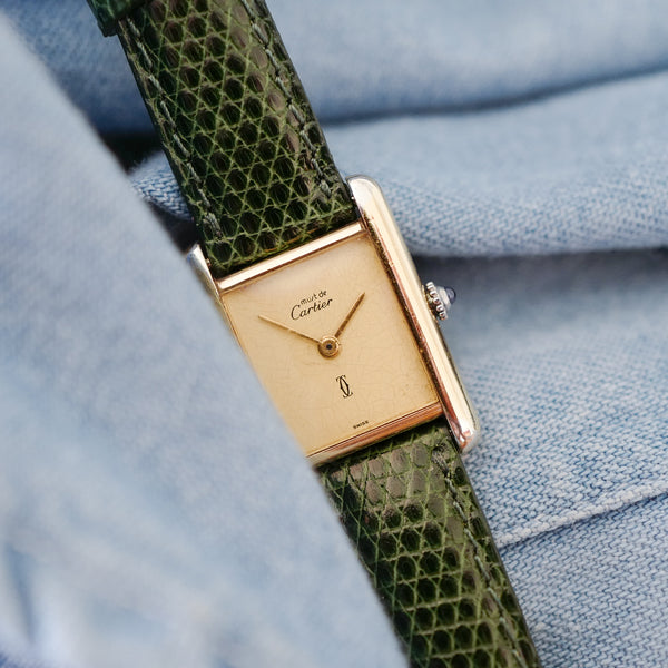 Cartier Tank dorée vintage