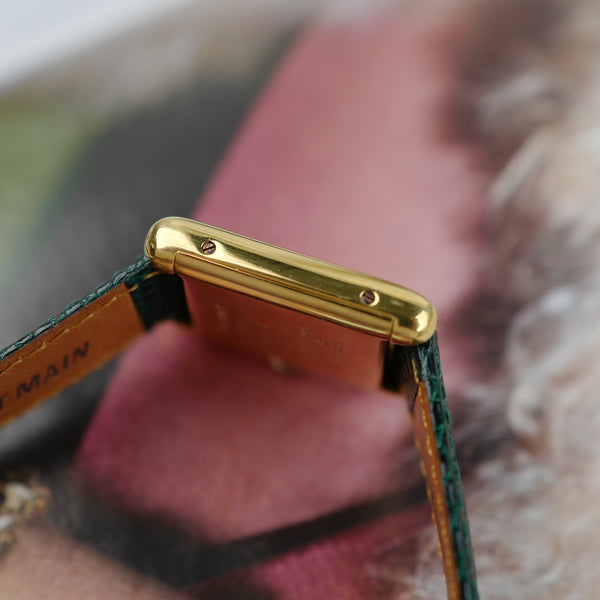Cartier Tank Must quartz doré chiffres romains pour femme vintage 1980 mécanique