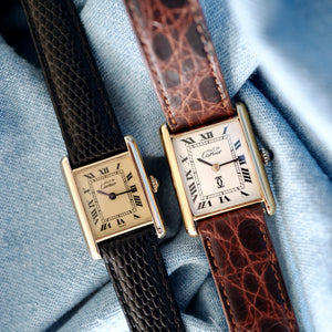 Cartier vintage tank mécanique homme femme
