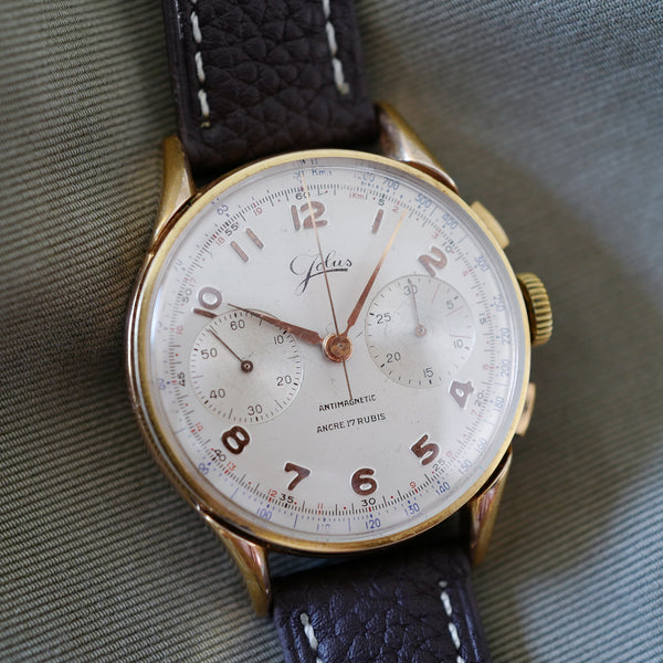Chronographe suisse vintage rare Venus 188