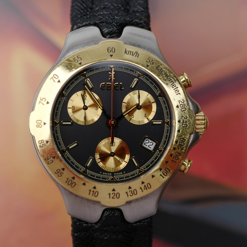 EBEL Sportwave Chronographe 1995 vue de face