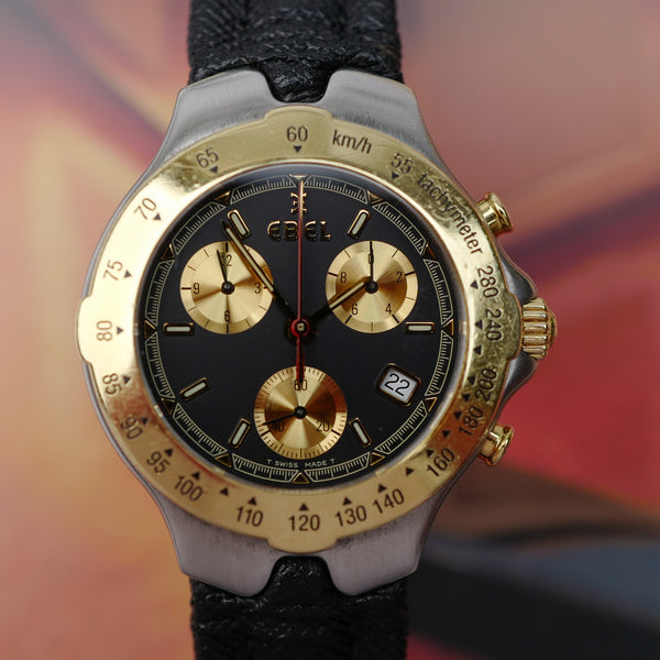EBEL Sportwave Chronographe 1995 vue de face