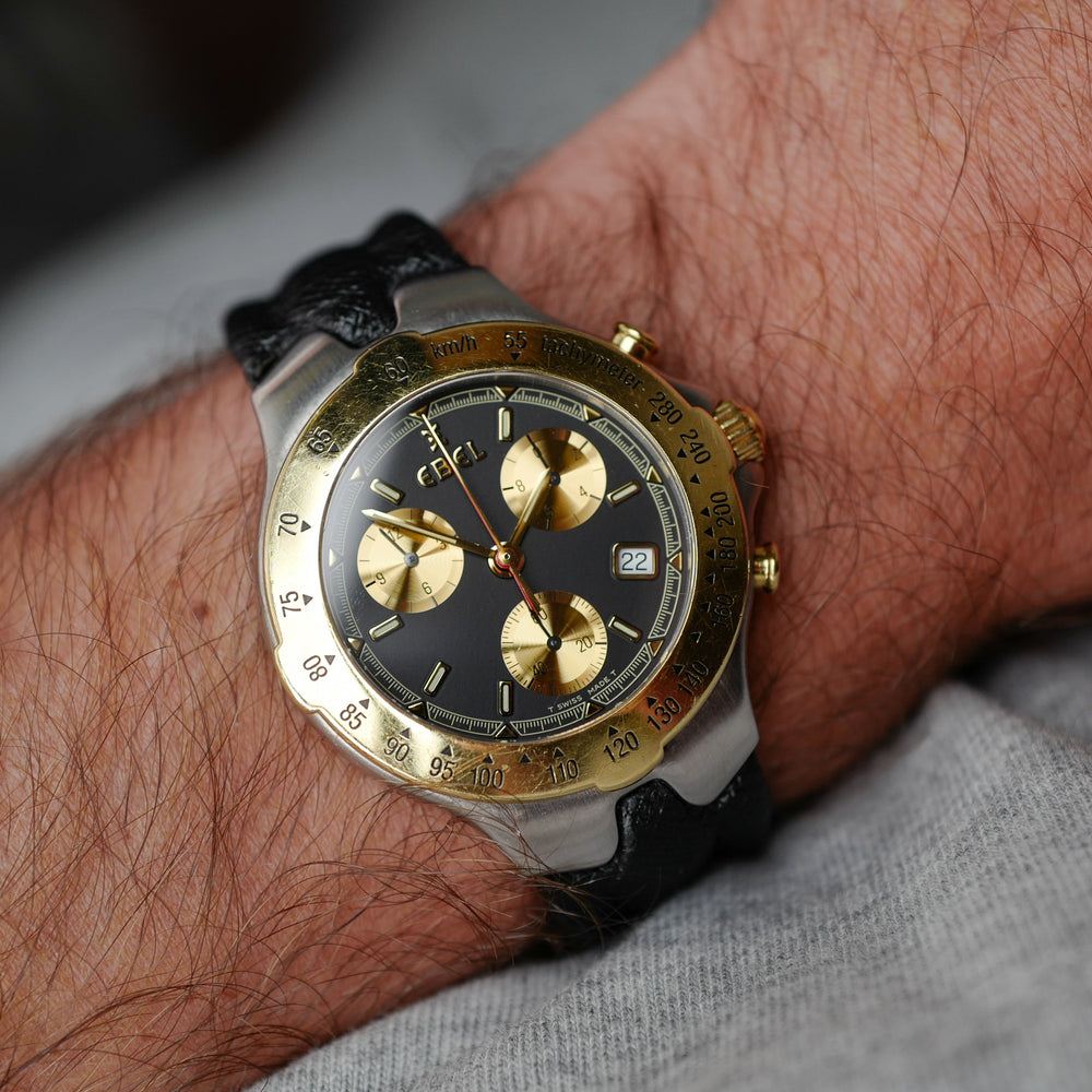 EBEL Sportwave Chronographe 1995 vue de face