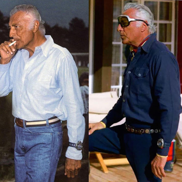 Giovanni Agnelli vintage photo Omega Ploprof montre