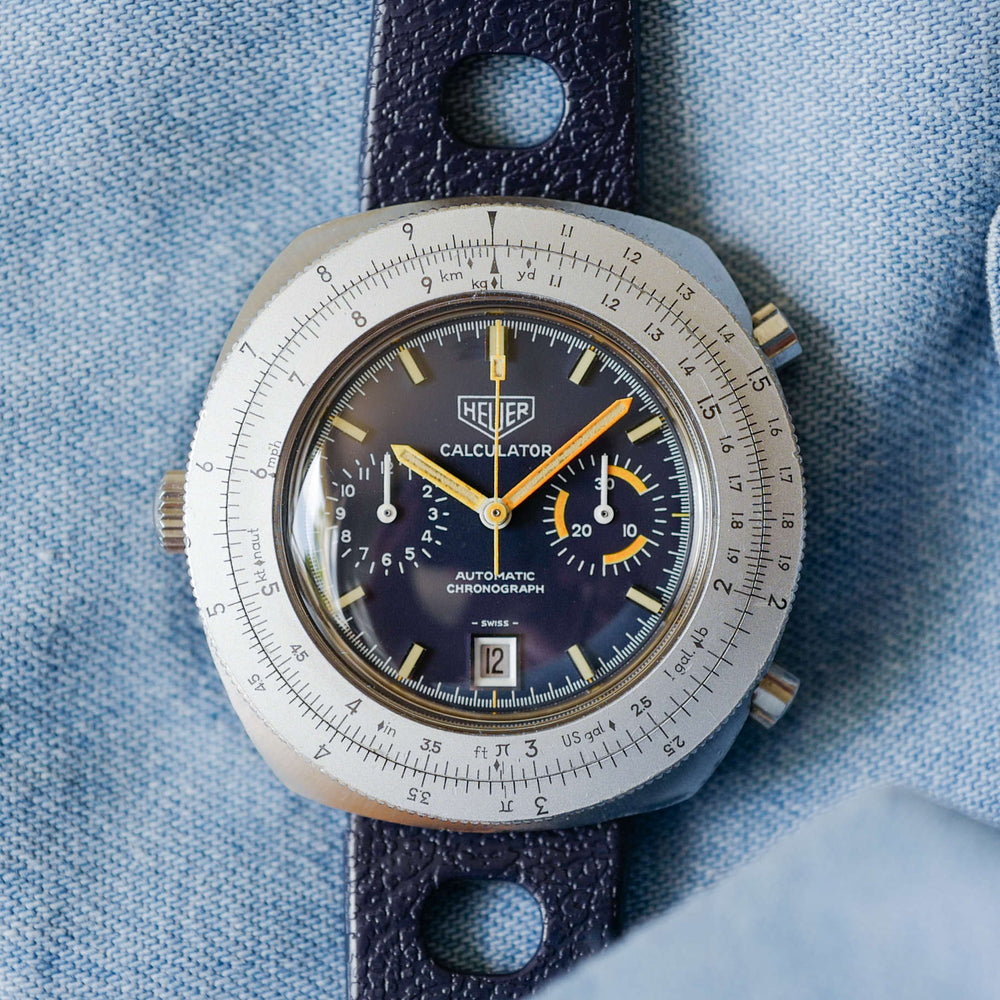 Heuer Calculator vintage chronographe