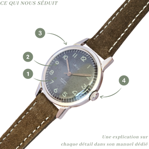 Idée cadeau anniversaire homme vintage montre automatique histoire