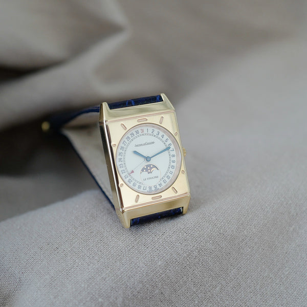 Jaeger vintage LeCoultre triple date calendrier or