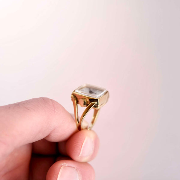 Jolie bague montre vintage