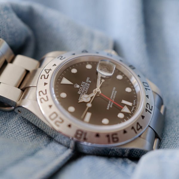 jolie full set rolex explorer 2 16570 boite papiers 2002