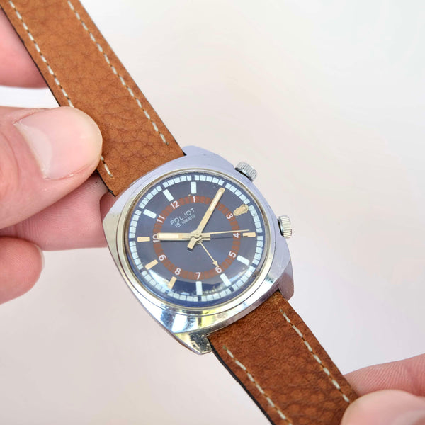 Jolie montre réveil soviétique remontage mécanique manuelle