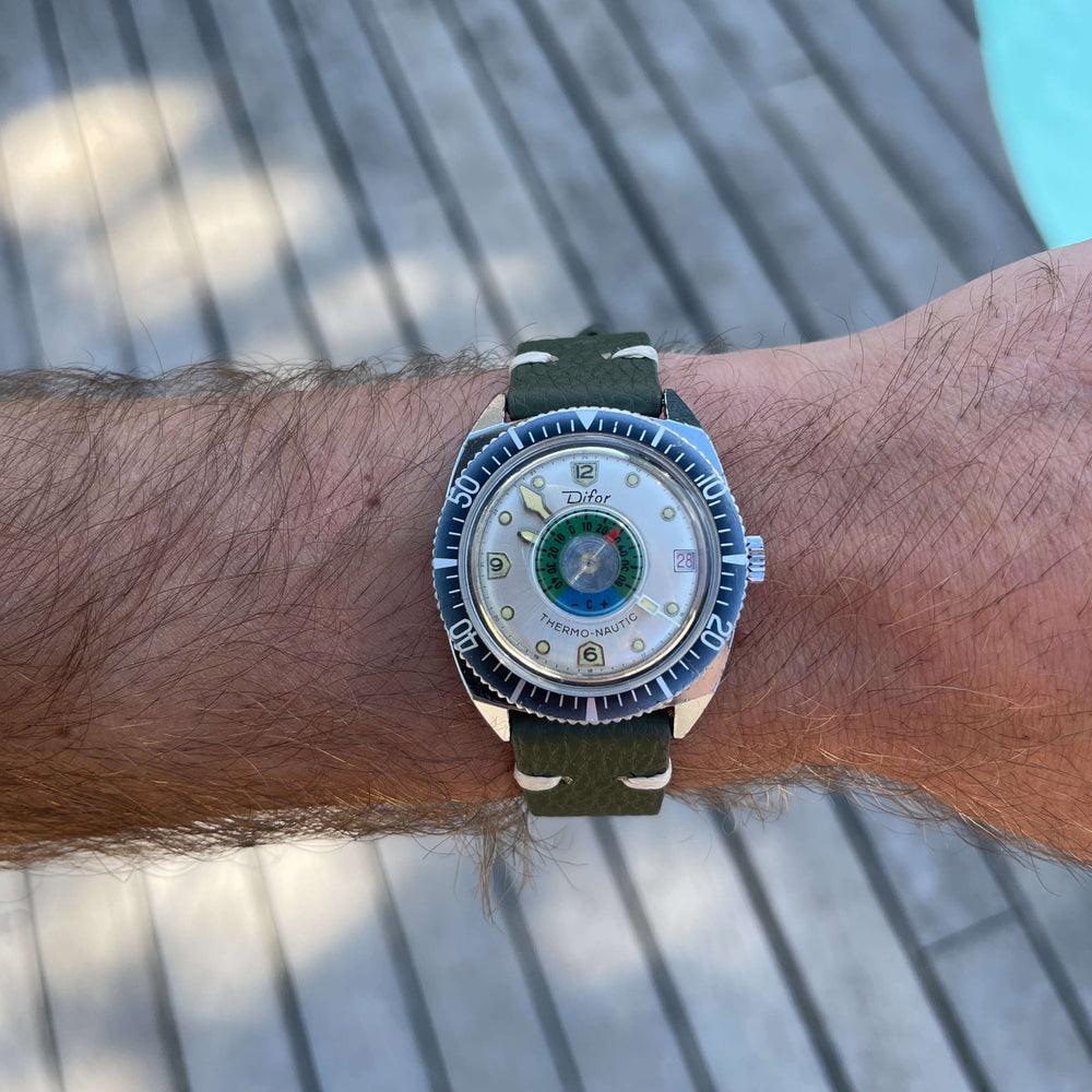 Montre rare Difor thermomètre vintage