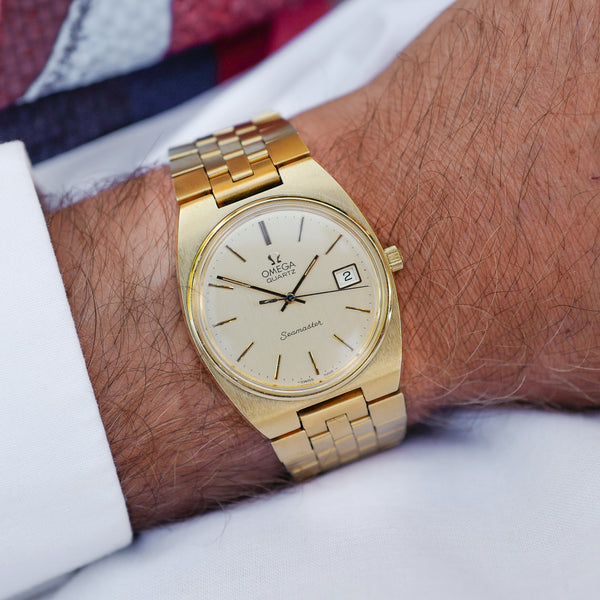 jolie omega seamaster quartz vintage