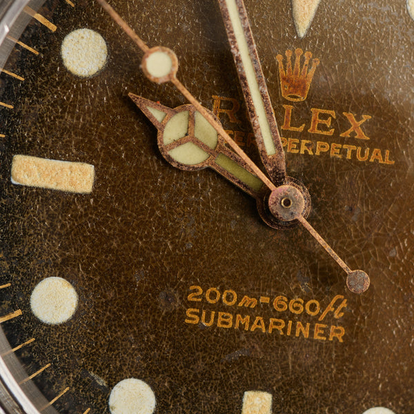 Magnifique cadran chocolat Rolex Submariner tritium meter first