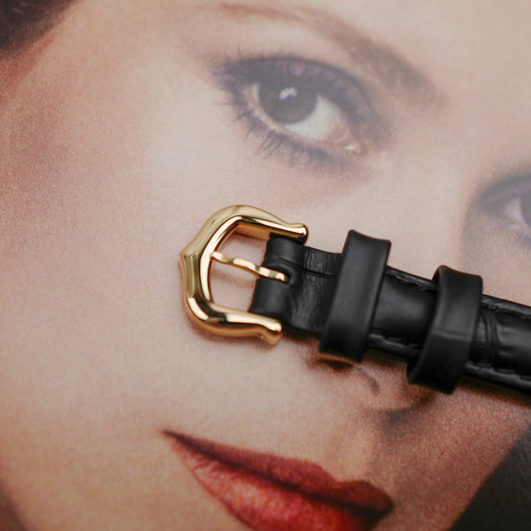 Mini Tank or jaune Cartier 18k quartz 1990 femme