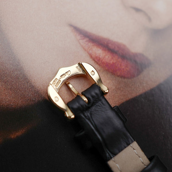 Mini Tank or jaune Cartier 18k quartz 1990 femme