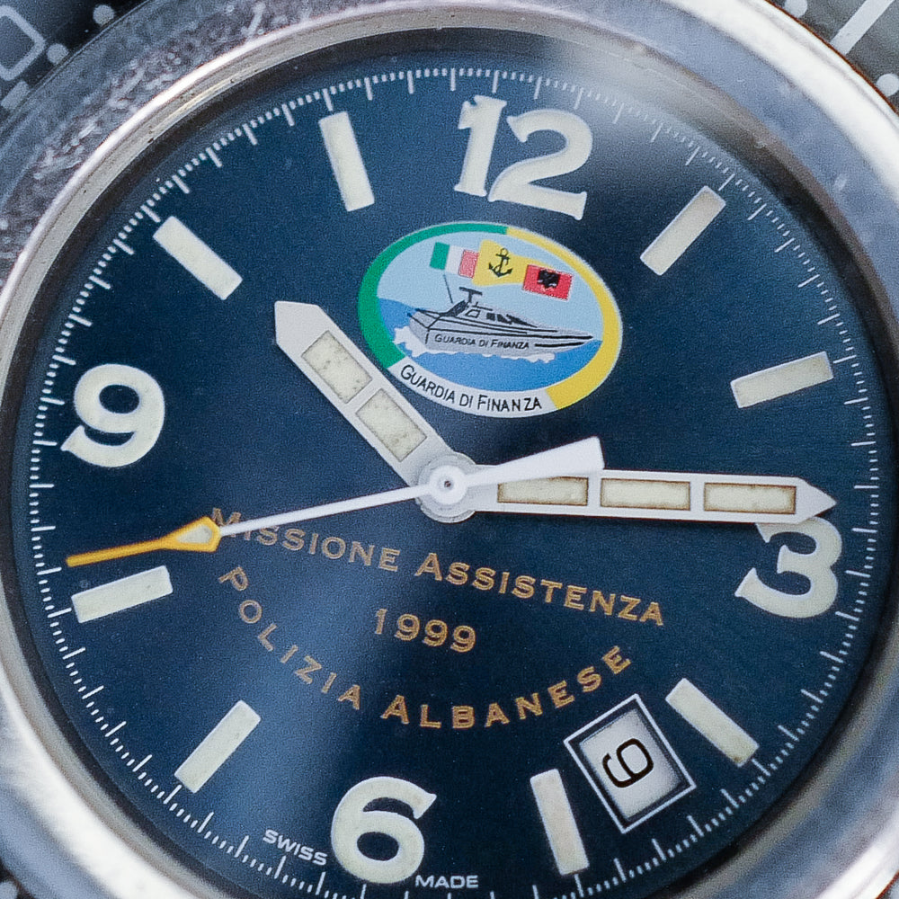 Montre Squale 2002 vintage Armée italienne italian army missione assistenza albanese