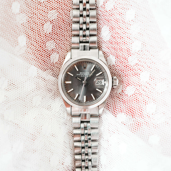 Montre ancienne Rolex référence 6916 cadran gris vintage