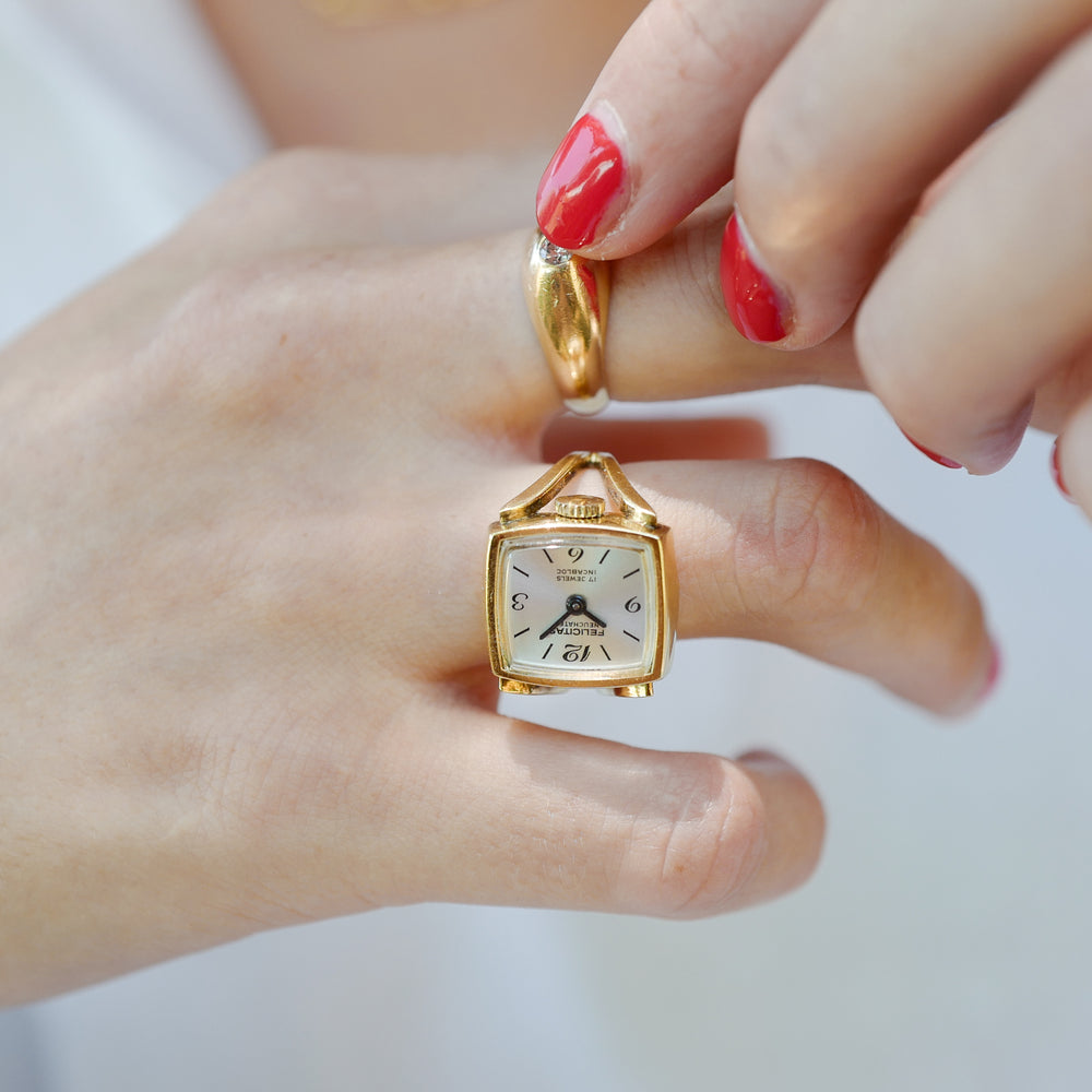 Bague-Montre vintage  'Félicitas'