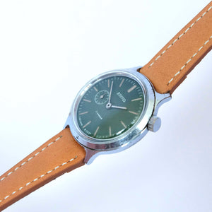 Montre cadran kaki vintage vert