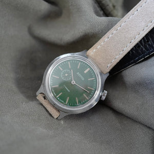 Montre cadran vert vintage mécanique
