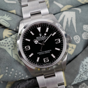 montre cafe noir les montres ROLEX Explorer Neuve Stickers Réf 124270 FULL SET_2
