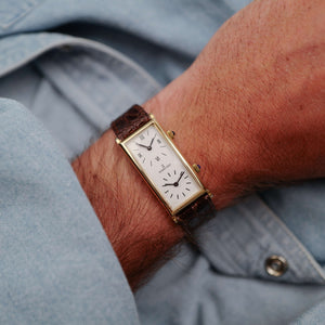 montre cafe noir les montres richards zeger tank curvex doree double fuseaux gmt_6