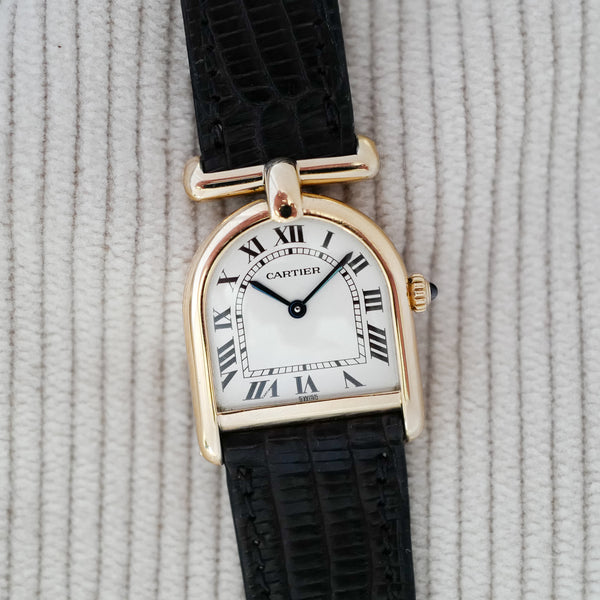 Montre Cartier Calandre romane boite & papiers vintage