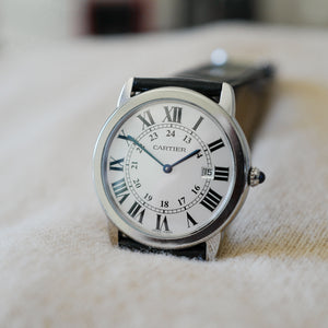 Montre Cartier Ronde Solo occasion pour homme quartz