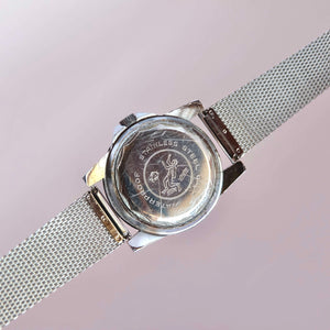 Montre de plongée bracelet acier cadran rouge