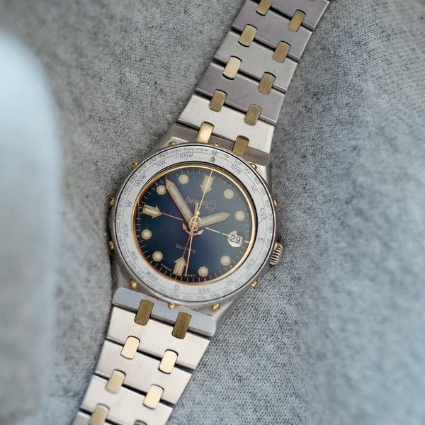 Montre Eberhard vintage marine italienne militaire