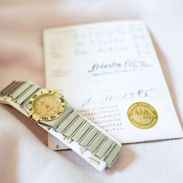 Montre femme cadeau petite Omega Constellation pour femme 795.1080