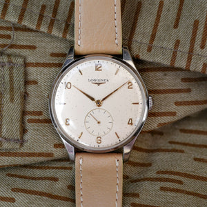 Montre Longines vintage militaire ancienne cuir boite