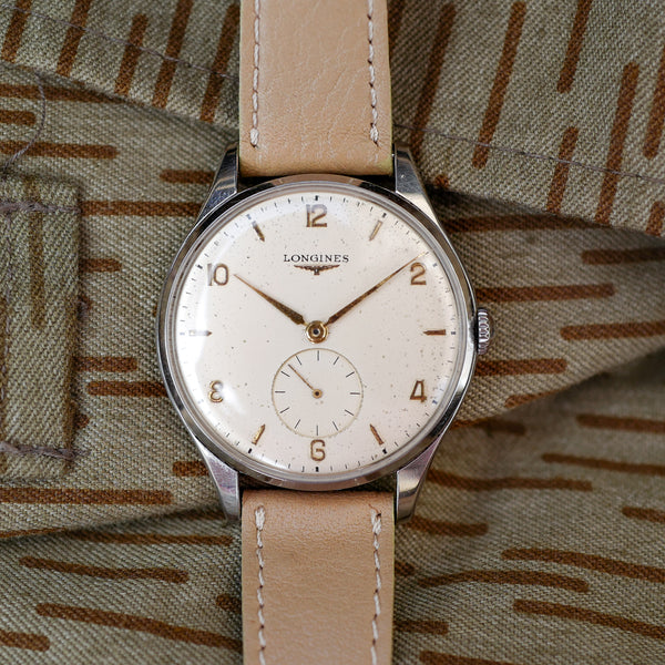 Montre Longines vintage militaire ancienne cuir boite