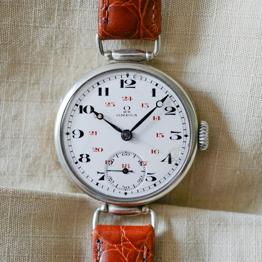 Montre Omega soldat poilu trench calibre 13 ancienne montre militaire