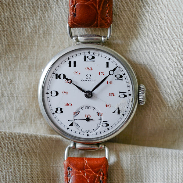Montre Omega soldat poilu trench calibre 13 ancienne montre militaire
