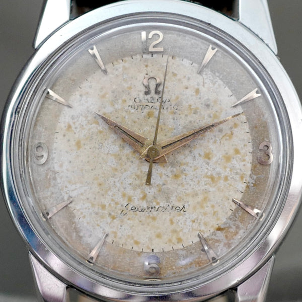 Montre Omega vintage bracelet marron