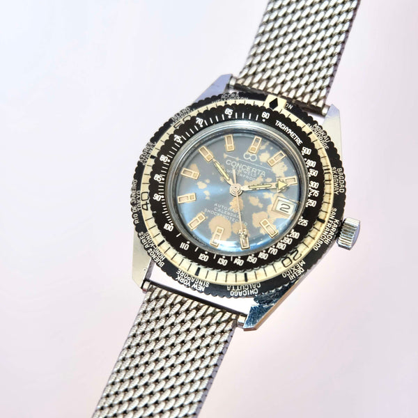 Montre patine plongée vintage