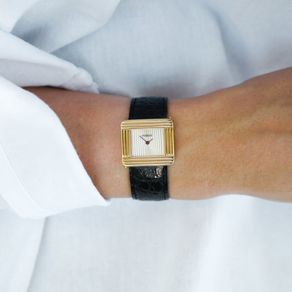 Montre Poiray femme or carre ma première