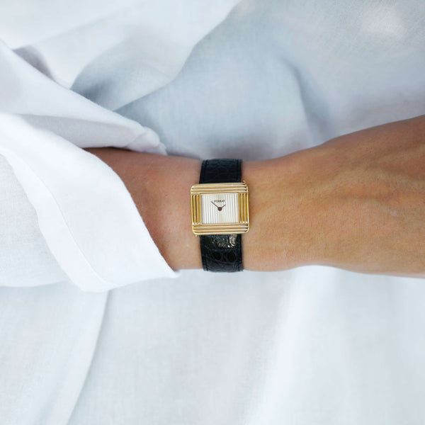 Montre Poiray or carré femme occasion