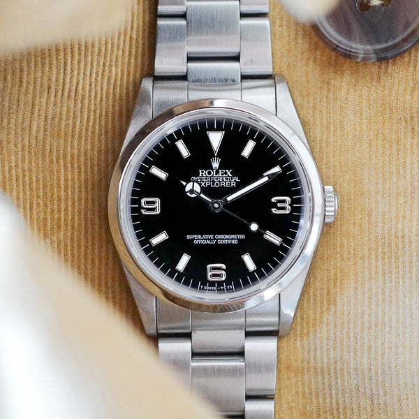 Montre Rolex Explorer cadran vintage patine 14270