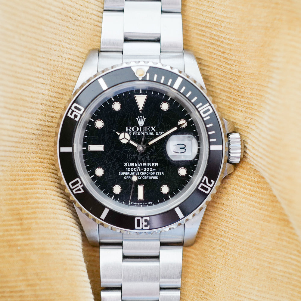 Montre Rolex Submariner spider dial black 3135