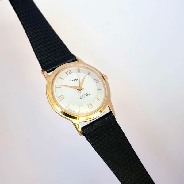 Montre ronde ancienne oversize mécanique