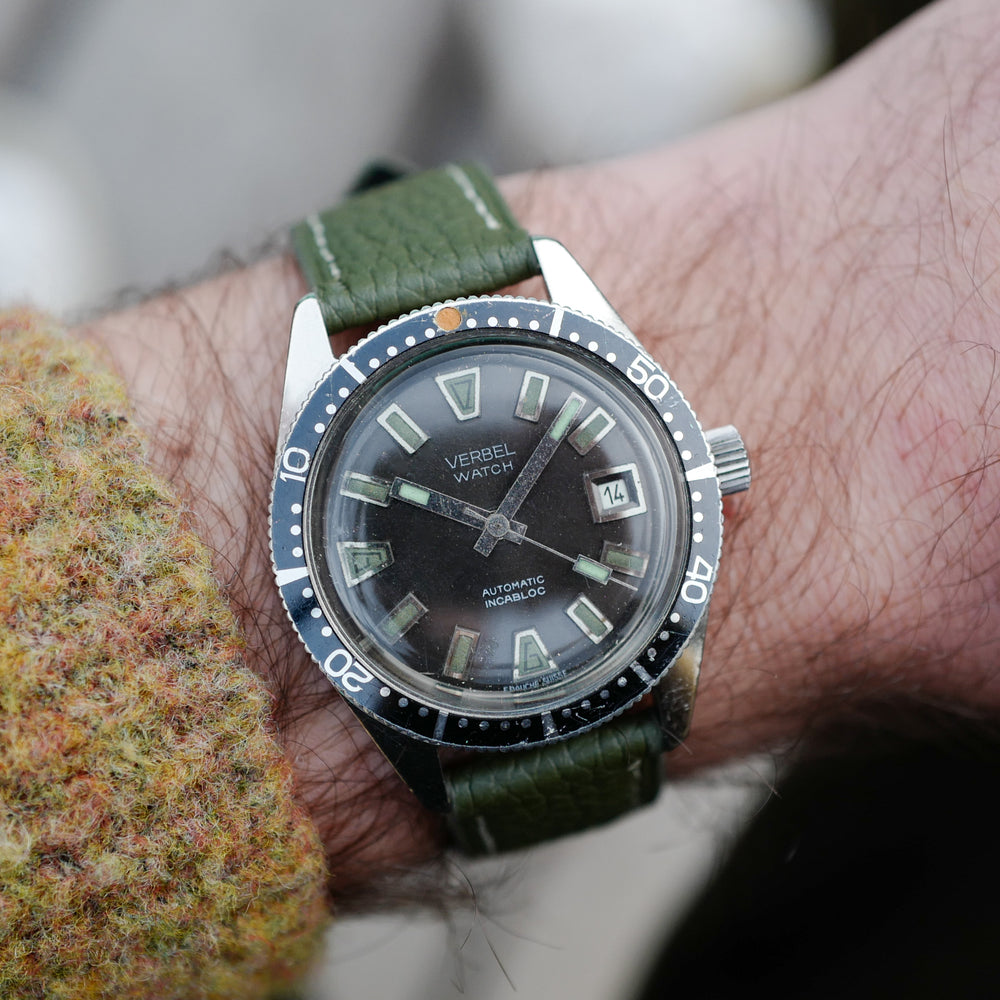Montre Verbel homme bracelet vert