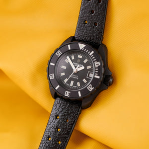 Montre vintage Breitling ancienne PVD noire