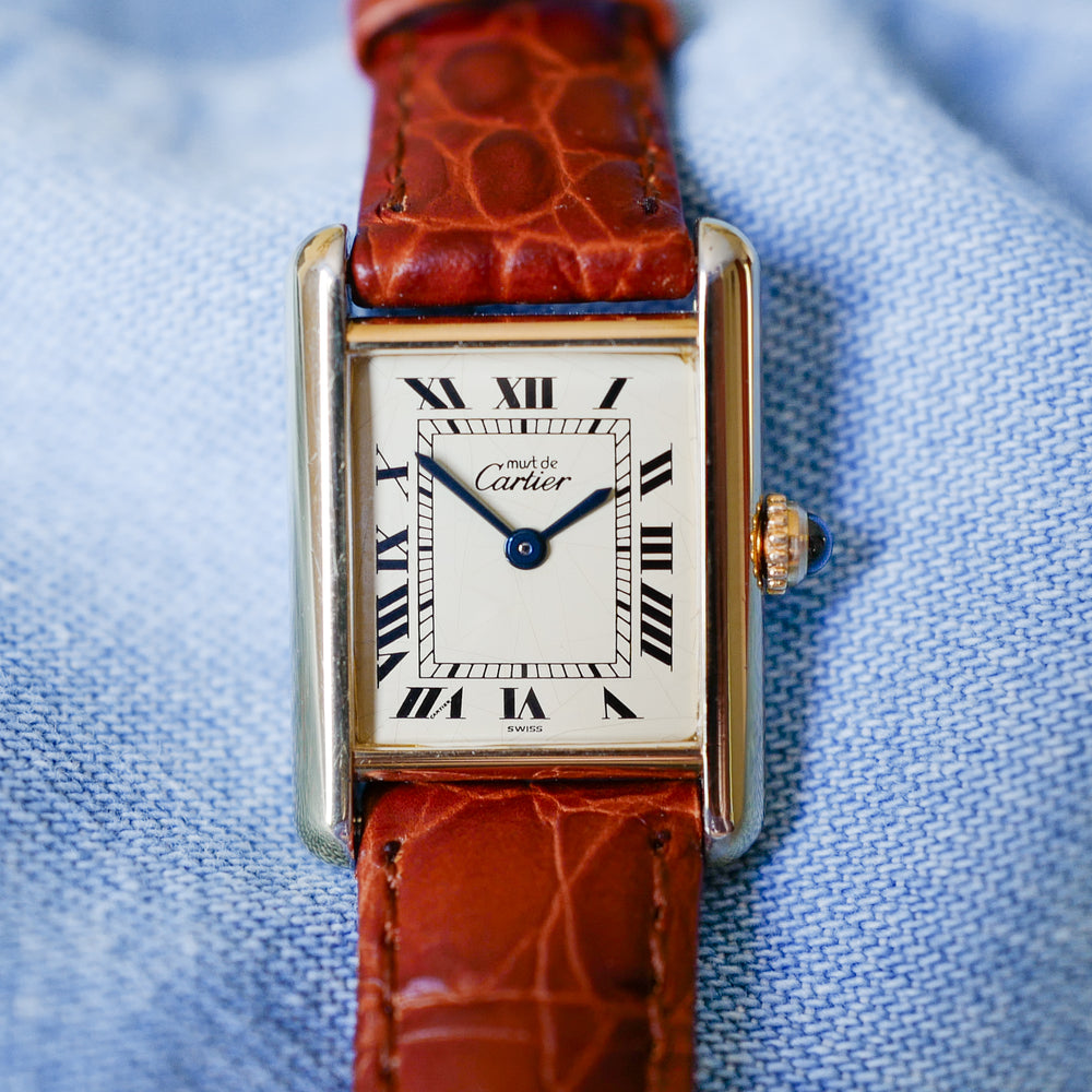 Montre vintage Cartier Tank Must vintage femme