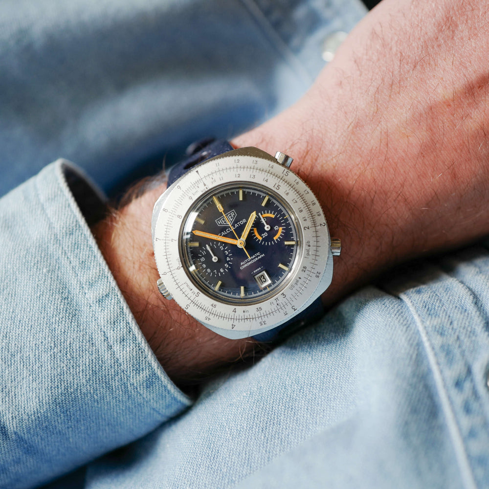 Heuer Calculator vintage chronographe