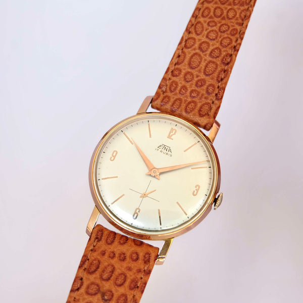 Montre vintage grande slim extra plate