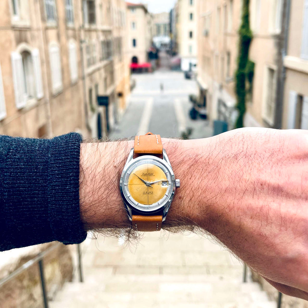 Montre vintage patine wabi sabi