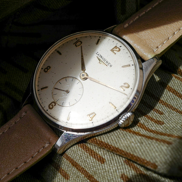 Montre vintage Longines oversize grande taille militaire cadran