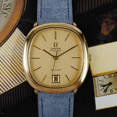 Omega De Ville Ovale en or 18 carats vue de face
